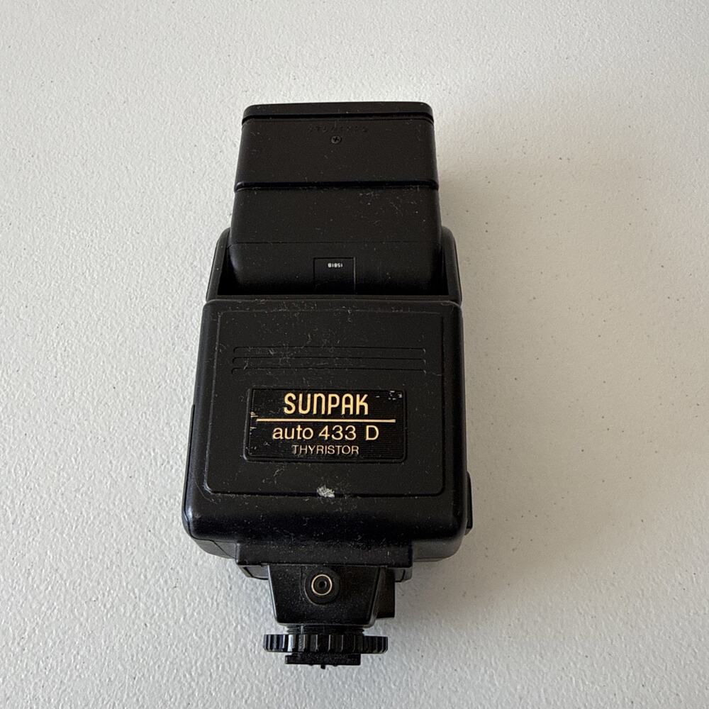 Sunpak Auto 433D Shoe Mount Flash Untested